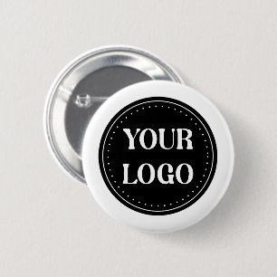 Stilvolles Black QR Code Design   Elegant Brand Button
