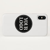 Stilvolles Black QR Code Design | Elegant Brand Case-Mate iPhone Hülle (Rückseite (Horizontal))