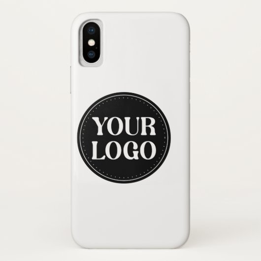 Stilvolles Black QR Code Design | Elegant Brand Case-Mate iPhone Hülle (Rückseite)