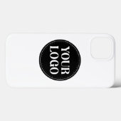Stilvolles Black QR Code Design | Elegant Brand Case-Mate iPhone Hülle (Rückseite (Horizontal))