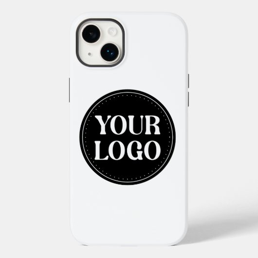 Stilvolles Black QR Code Design | Elegant Brand Case-Mate iPhone Hülle (Rückseite)