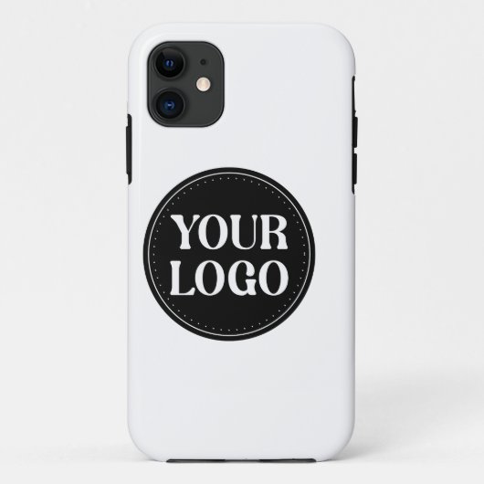 Stilvolles Black QR Code Design | Elegant Brand Case-Mate iPhone Hülle (Rückseite)