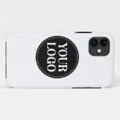 Stilvolles Black QR Code Design | Elegant Brand Case-Mate iPhone Hülle (Rückseite (Horizontal))