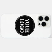 Stilvolles Black QR Code Design | Elegant Brand Case-Mate iPhone Hülle (Rückseite (Horizontal))