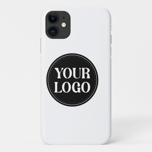 Stilvolles Black QR Code Design | Elegant Brand Case-Mate iPhone Hülle (Rückseite)