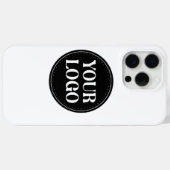 Stilvolles Black QR Code Design | Elegant Brand Case-Mate iPhone Hülle (Rückseite (Horizontal))