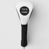 Stilvolles Black QR Code Design | Elegant Brand Golf Headcover (Vorderseite)