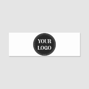 Stilvolles Black QR Code Design   Elegant Brand Namensschild