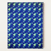 Stilvolles, blau-gelb-modernes Design Planer (Rückseite)