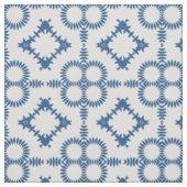 Stilvolles Blau-Weiß-geometrisches Muster Stoff (Muster)