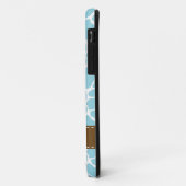 Stilvolles Blauer Giraffe-Muster Case-Mate iPhone Hülle (Hinten/Links)