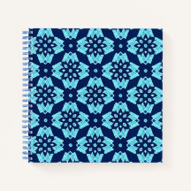 Stilvolles blaues geometrisches Muster