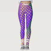 Stilvolles blaues Gradiententraining Leggings (Vorderseite)