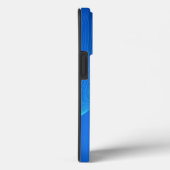 Stilvolles blaues Leder Case-Mate iPhone Hülle (Rückseite / Rechts)