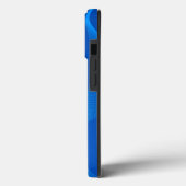 Stilvolles blaues Leder Case-Mate iPhone Hülle (Rückseite / Links)