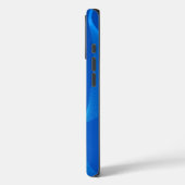 Stilvolles blaues Leder Case-Mate iPhone Hülle (Rückseite / Links)