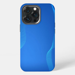 Stilvolles blaues Leder iPhone 13 Pro Hülle