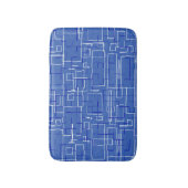 Stilvolles blaues Muster Badematte (Vorderseite Vertikal)