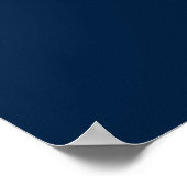 Stilvolles Blue 14 Table Wedding Seating Chart Poster (Ecke)
