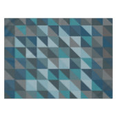 Stilvolles Blue Ombre Modernes geometrisches Muste Tischdecke (Vorderseite (Horizontal))