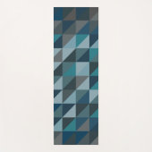 Stilvolles Blue Ombre Modernes geometrisches Muste Yogamatte (Vorderseite)