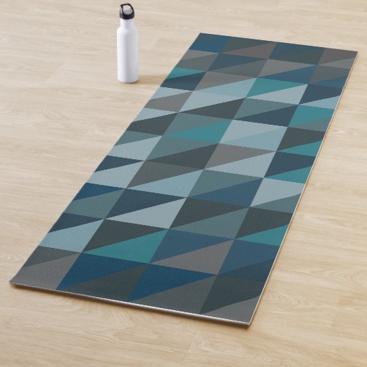 Stilvolles Blue Ombre Modernes geometrisches Muste Yogamatte (Beispiel)