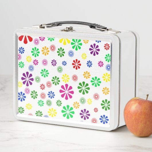 Stilvolles Blume-Muster Metall Brotdose (Beispiel)