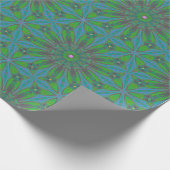 Stilvolles, blumengeschmücktes, trendiges Papier Geschenkpapier (Ecke)