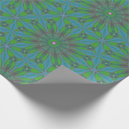 Stilvolles, blumengeschmücktes, trendiges Papier Geschenkpapier (Ecke)