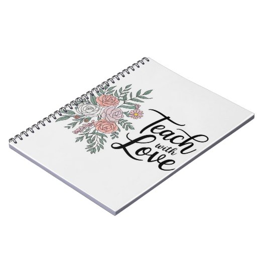 Stilvolles Blumenlehrerheft Notizblock (Linke Seite)