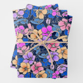 Stilvolles Blumenmuster 46 Geschenkpapier Set (Beispiel)