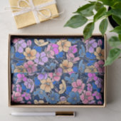 Stilvolles Blumenmuster 46 Seidenpapier (Geschenk)