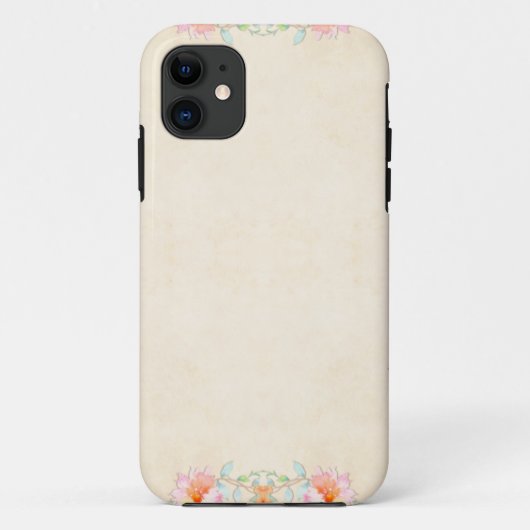 Stilvolles Blumenmuster Case-Mate iPhone Hülle (Rückseite)