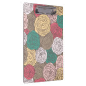 Stilvolles Blumenmuster. Helles Blumen Klemmbrett (Rechts)
