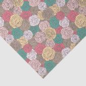 Stilvolles Blumenmuster. Helles Blumen Seidenpapier (Ausschnitt)