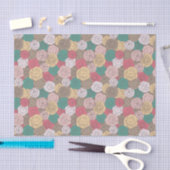 Stilvolles Blumenmuster. Helles Blumen Seidenpapier (Handwerk)