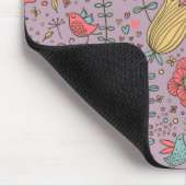 Stilvolles Blumenmuster mit Blumen Mousepad (Ecke)