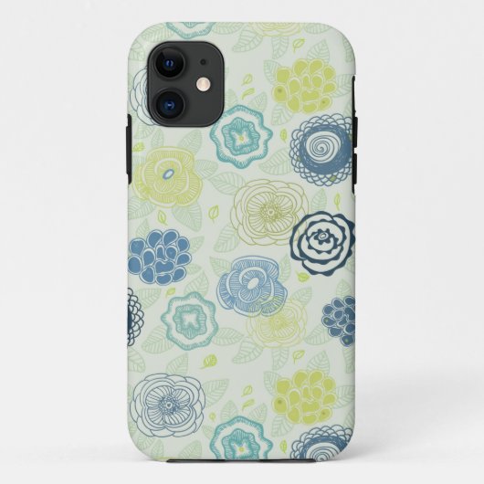 Stilvolles Blumenmuster mit niedlichen Blume Case-Mate iPhone Hülle (Rückseite)