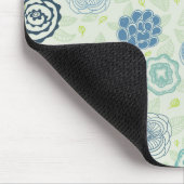Stilvolles Blumenmuster mit niedlichen Blume Mousepad (Ecke)