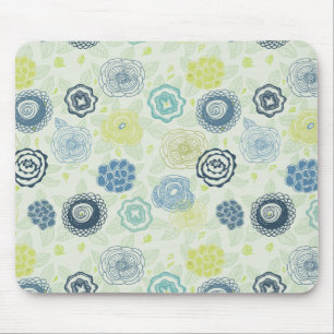 Stilvolles Blumenmuster mit niedlichen Blume Mousepad