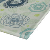 Stilvolles Blumenmuster mit niedlichen Blume Schneidebrett (Ecke)