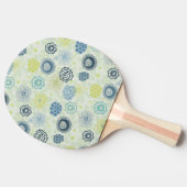 Stilvolles Blumenmuster mit niedlichen Blume Tischtennis Schläger (Seitenansicht)