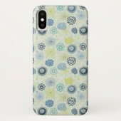 Stilvolles Blumenmuster mit niedlichen Blumen Case-Mate iPhone Hülle (Rückseite)
