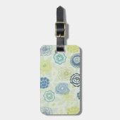 Stilvolles Blumenmuster mit niedlichen Blumen Gepäckanhänger (Vorderseite vertikal)