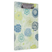 Stilvolles Blumenmuster mit niedlichen Blumen Klemmbrett (Rechts)