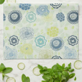 Stilvolles Blumenmuster mit niedlichen Blumen Küchentuch (Gefaltet)