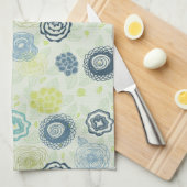 Stilvolles Blumenmuster mit niedlichen Blumen Küchentuch (Viertel Falte)