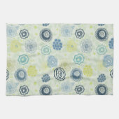 Stilvolles Blumenmuster mit niedlichen Blumen Küchentuch (Horizontal)