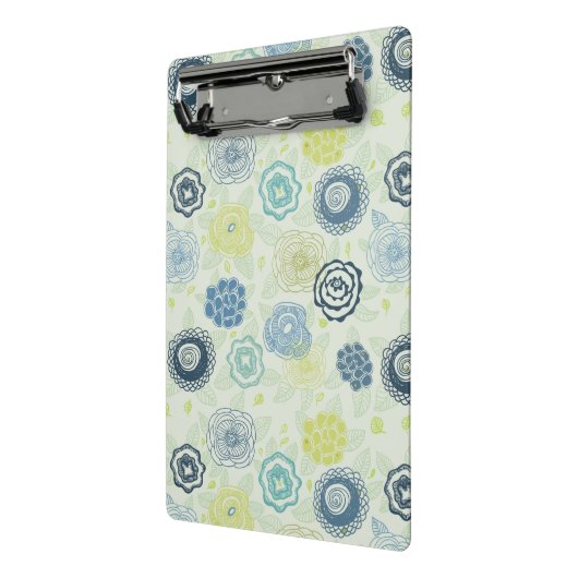 Stilvolles Blumenmuster mit niedlichen Blumen Mini Klemmbrett (Gewinkelt2)