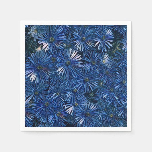 Stilvolles Blumenpapier Napkin Serviette (Vorderseite)